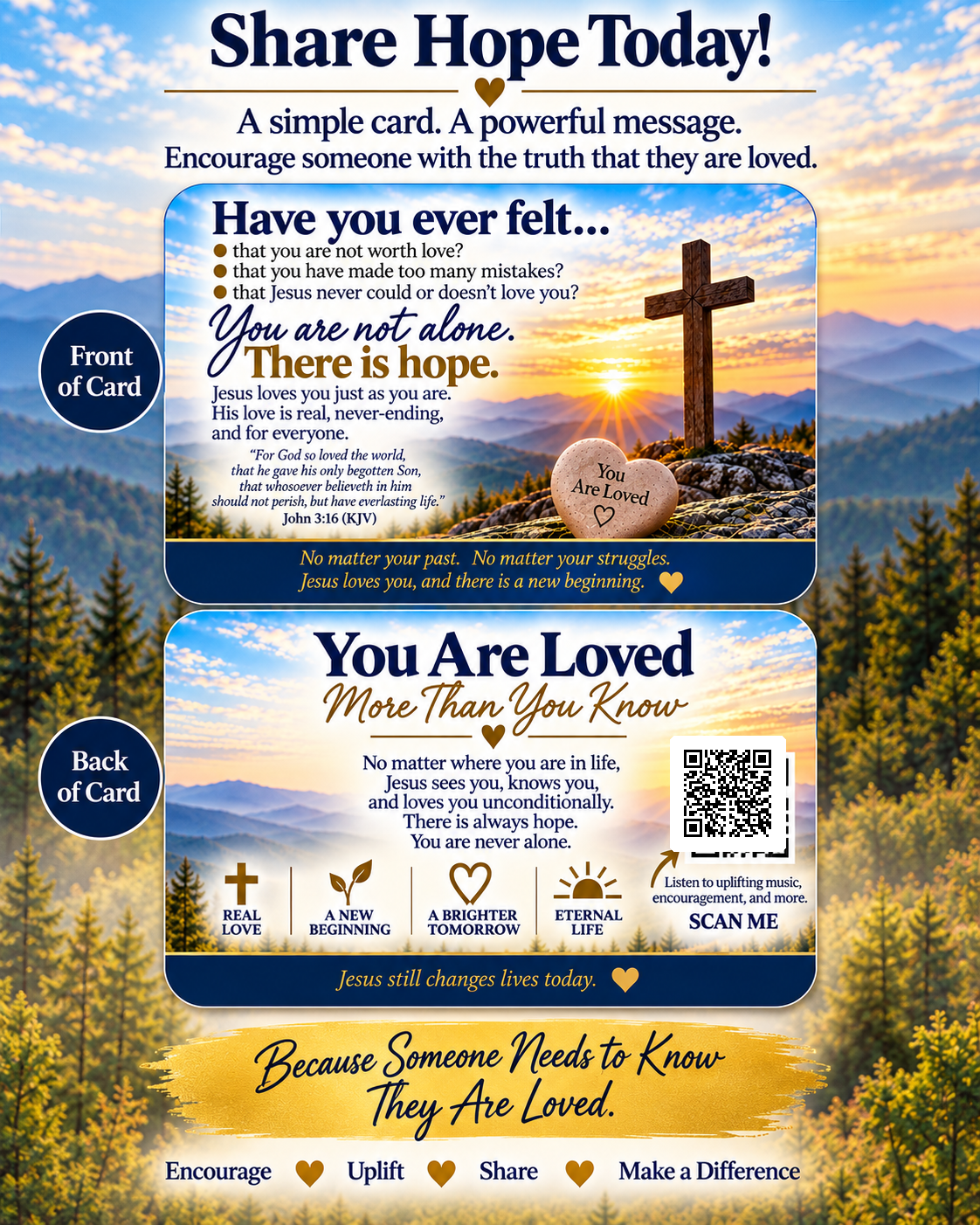 Share Hope Today flyer with working QR code