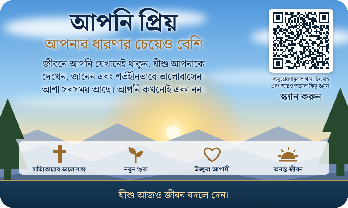 কার্যকর QR কোডসহ Millions Missing প্রচার ব্যবসায়িক কার্ডের পিছনের দিক