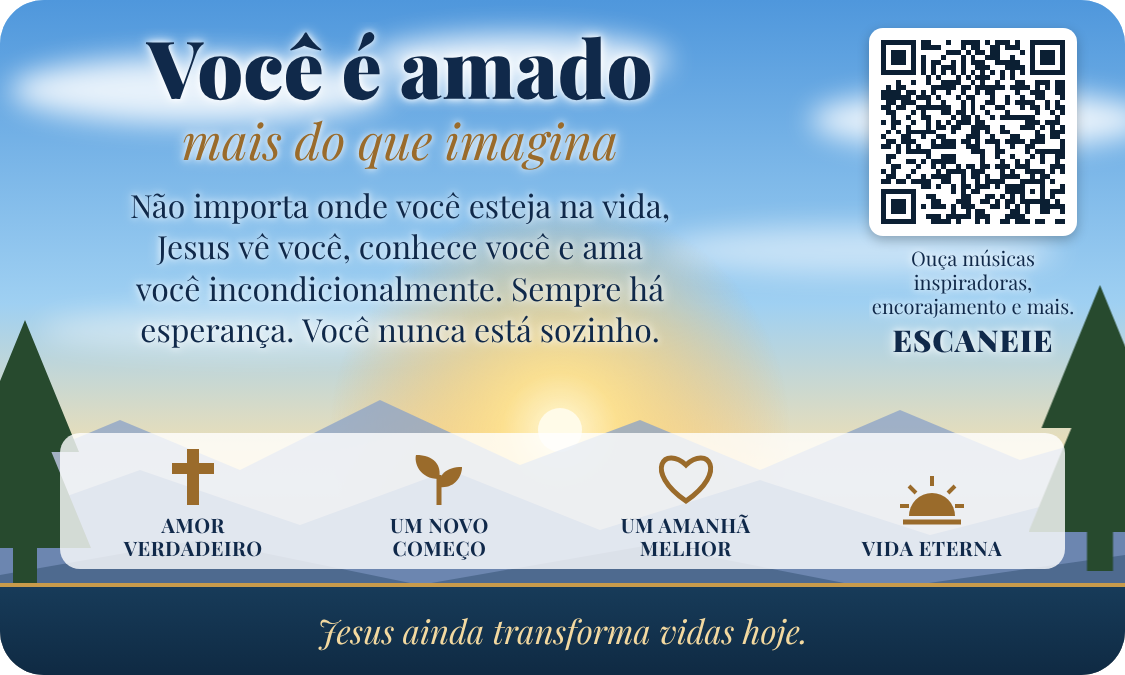 Verso do cartão de visita de divulgação do Millions Missing com QR code funcionando